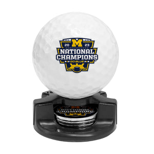 DisplayNest NCAA Golf Ball Gift Pack Michigan Wolverines 2023 Champions
