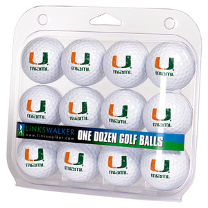 Miami Hurricanes - Dozen Golf Balls