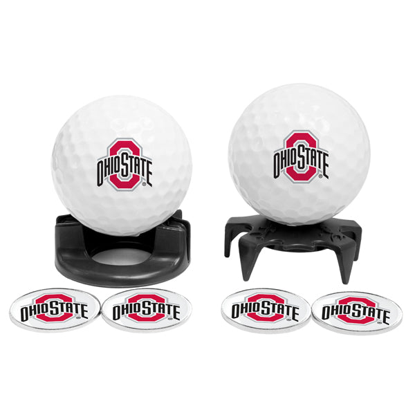 DisplayNest NCAA Golf Ball Gift Pack - Ohio State Buckeyes