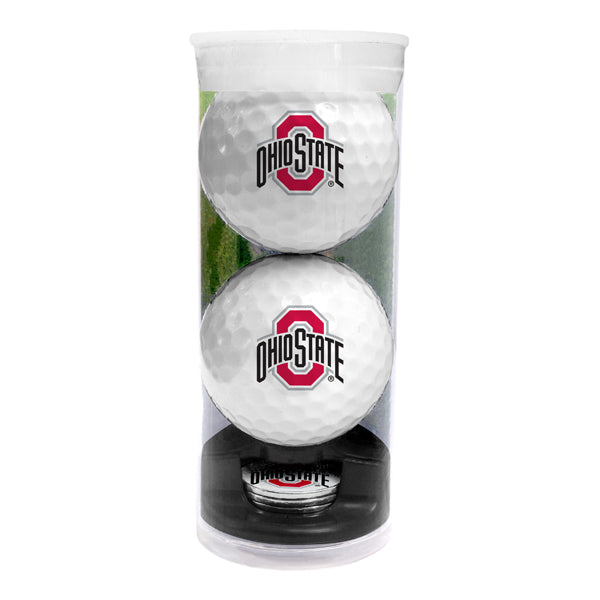 DisplayNest NCAA Golf Ball Gift Pack - Ohio State Buckeyes