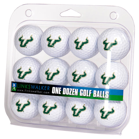South Florida Bulls Golf Balls 1 Dozen 2-Piece Regulation Size Balls