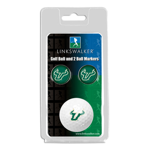 South Florida Bulls 2-Piece Golf Ball Gift Pack with 2 Team Ball Markers