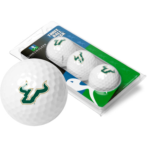South Florida Bulls 3 Golf Ball Gift Pack 2-Piece Golf Balls