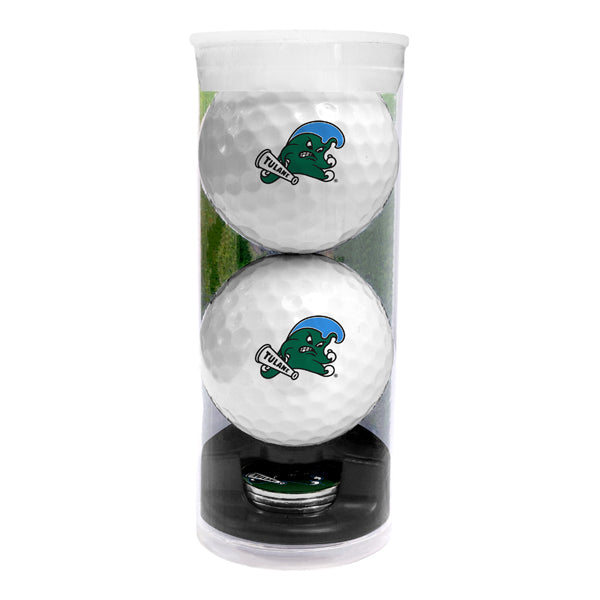 DisplayNest NCAA Golf Ball Gift Pack - Tulane Green Wave