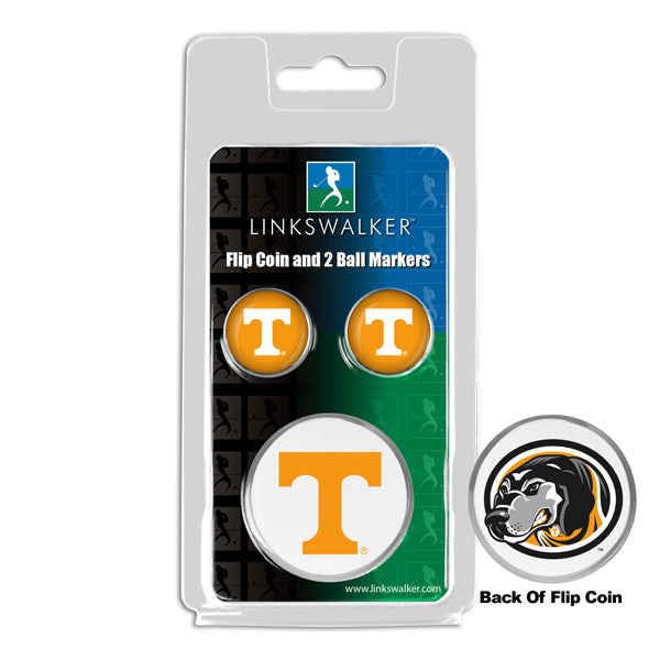 Tennessee Volunteers - Flip Coin and 2 Golf Ball Marker Pack