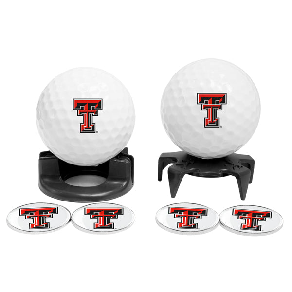 DisplayNest NCAA Golf Ball Gift Pack - Texas Tech Red Raiders