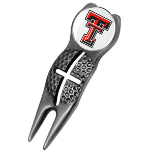 Texas Tech Red Raiders - Crosshairs Divot Tool  -  Black