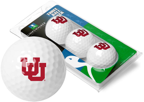 Utah Utes - 3 Golf Ball Sleeve