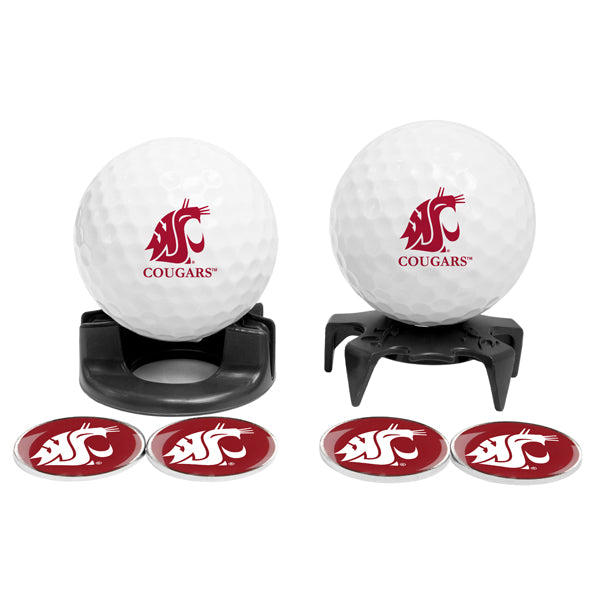 DisplayNest NCAA Golf Ball Gift Pack - Washington State Cougars