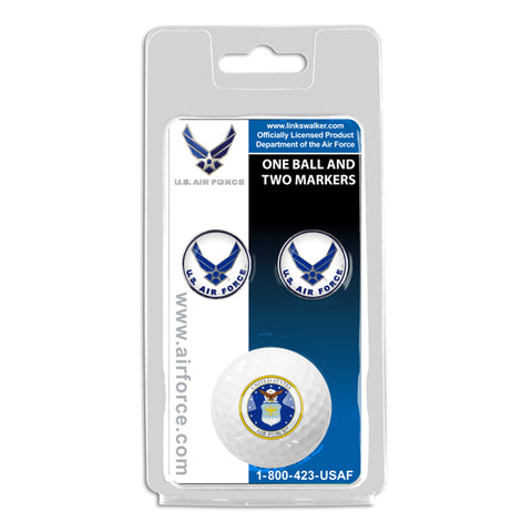 U.S. Air Force 2-Piece Golf Ball Gift Pack with 2 Ball Markers