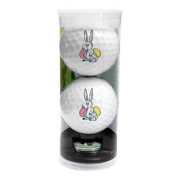 DisplayNest Golf Ball Gift Pack -  Happy Easter Bunny