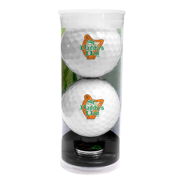 DisplayNest Golf Ball Gift Pack -  Happy St. Patrick's Day