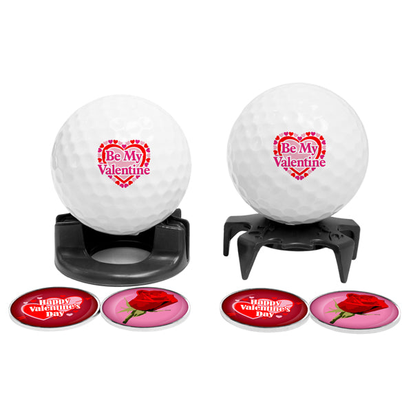 DisplayNest Golf Ball Gift Pack - Valentine's Day Be Mine