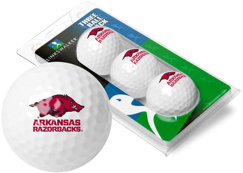 Arkansas Razorbacks 3 Golf Ball Gift Pack 2-Piece Golf Balls