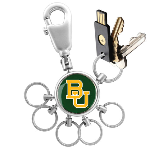 Baylor Bears Collegiate Valet Keychain with 6 Keyrings