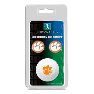 Clemson Tigers - Golf Ball and 2 Ball Marker Pack