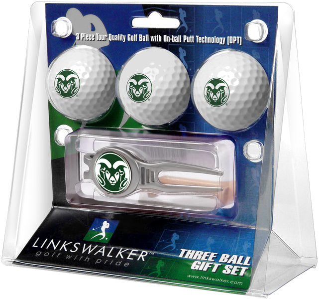 Colorado State Rams - Kool Tool 3 Ball Gift Pack - Linkswalkerdirect