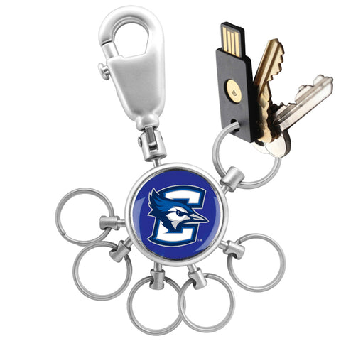 Creighton University Bluejays Collegiate Valet Keychain with 6 Keyrings