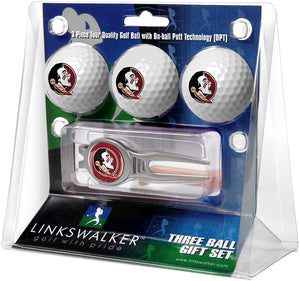 Florida State Seminoles - Kool Tool 3 Ball Gift Pack - Linkswalkerdirect