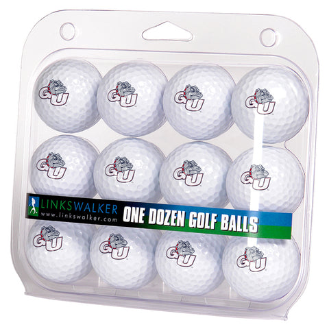 Gonzaga Bulldogs Golf Balls 1 Dozen 2-Piece Regulation Size Balls