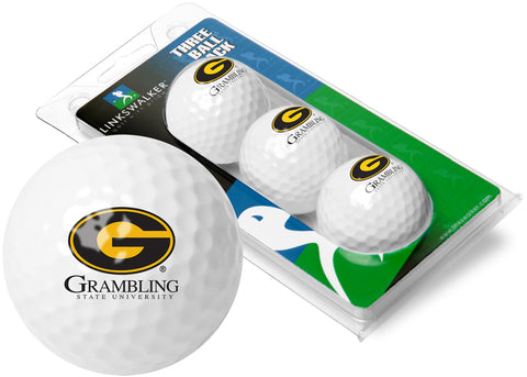 Grambling State University Tigers 3 Golf Ball Gift Pack 2-Piece Golf Balls