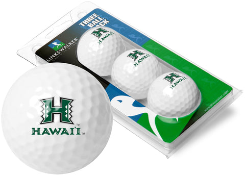 Hawaii Warriors 3 Golf Ball Gift Pack 2-Piece Golf Balls