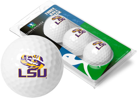 LSU Tigers 3 Golf Ball Gift Pack 2-Piece Golf Balls