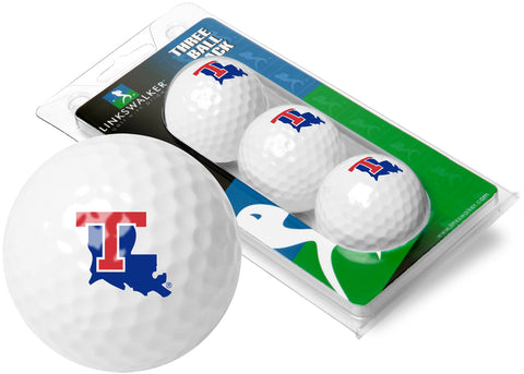 Louisiana Tech Bulldogs 3 Golf Ball Gift Pack 2-Piece Golf Balls