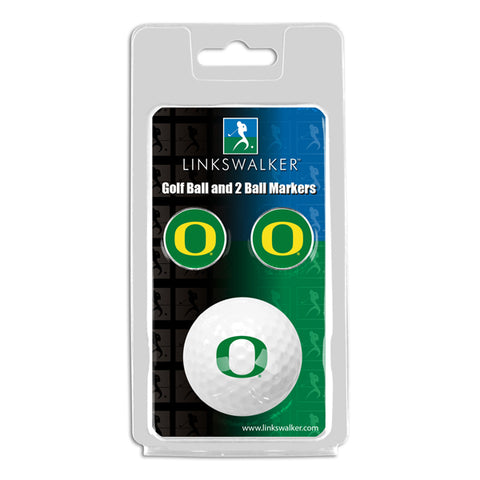 Oregon Ducks 2-Piece Golf Ball Gift Pack with 2 Team Ball Markers
