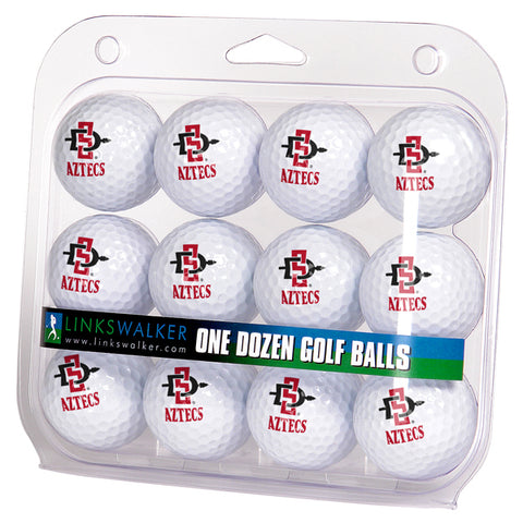 San Diego State Aztecs - Dozen Golf Balls - Linkswalkerdirect