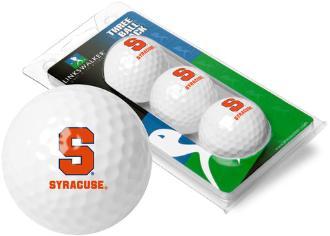 Syracuse Orange 3 Golf Ball Gift Pack 2-Piece Golf Balls