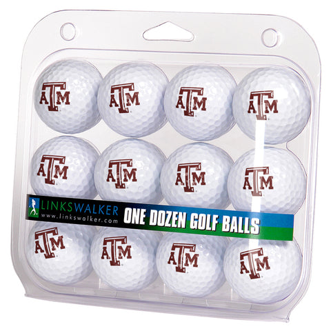 Texas A&M Aggies Golf Balls 1 Dozen 2-Piece Regulation Size Balls