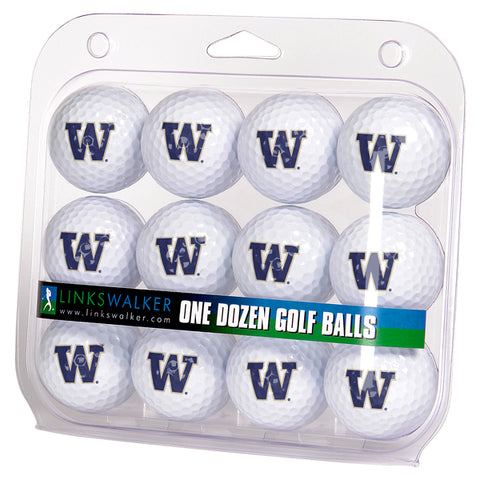 Washington Huskies Golf Balls 1 Dozen 2-Piece Regulation Size Balls