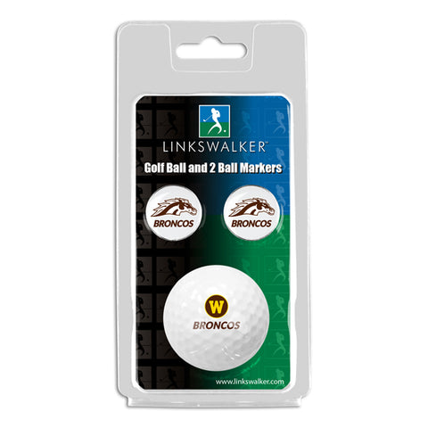 Western Michigan Broncos 2-Piece Golf Ball Gift Pack with 2 Team Ball Markers