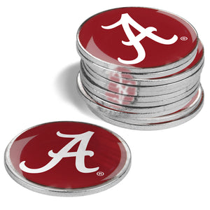Alabama Crimson Tide Golf Ball Markers 12 pack