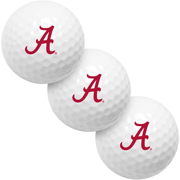 Alabama Crimson Tide 3 Golf Ball Gift Pack 2-Piece Golf Balls