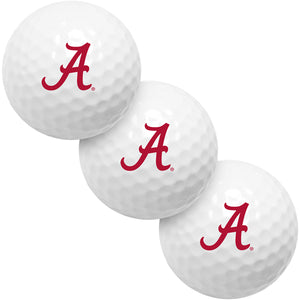 Alabama Crimson Tide 3 Golf Ball Gift Pack 2-Piece Golf Balls
