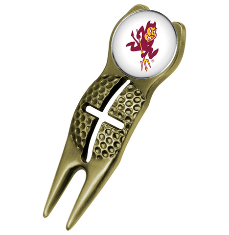 Arizona State Sun Devils - Crosshairs Divot Tool  -  Gold
