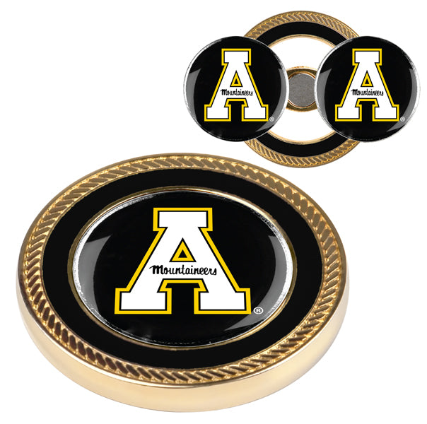 Appalachian State Mountaineers Challenge Coin with 2 Golf Ball Markers