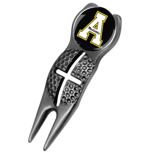 Appalachian State Mountaineers - Crosshairs Divot Tool  -  Black