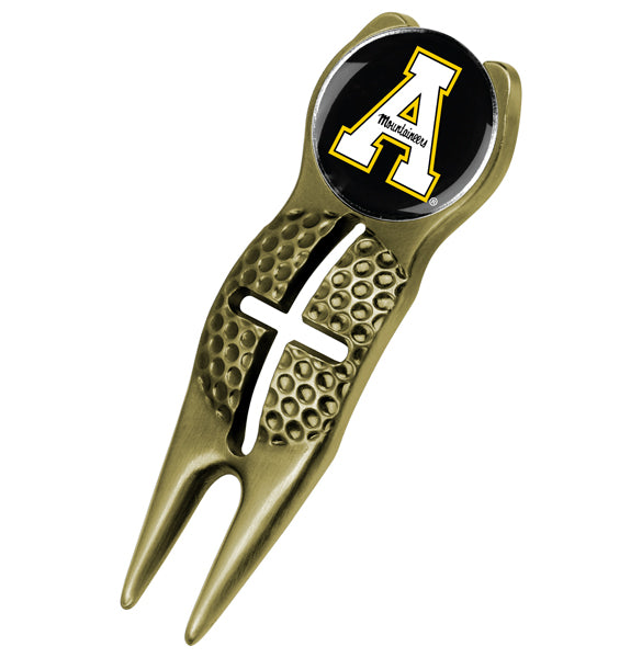 Appalachian State Mountaineers - Crosshairs Divot Tool  -  Gold