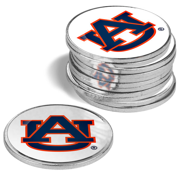 Auburn Tigers - 12 Pack Ball Markers