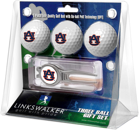 Auburn Tigers - Kool Tool 3 Ball Gift Pack