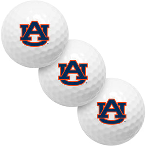 Auburn Tigers 3 Golf Ball Gift Pack 2-Piece Golf Balls