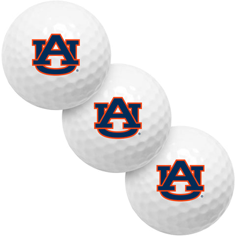 Auburn Tigers 3 Golf Ball Gift Pack 2-Piece Golf Balls