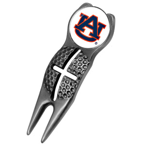 Auburn Tigers - Crosshairs Divot Tool  -  Black