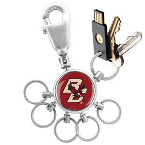 Boston College Eagles Collegiate Valet Keychain with 6 Keyrings