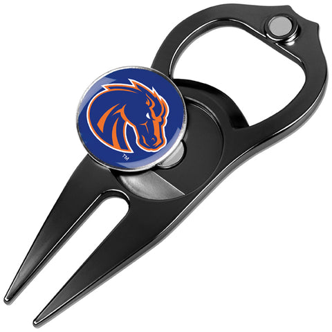 Boise State Broncos Hat Trick 5-in-1 Golf Divot Repair Tool Black