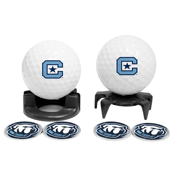 DisplayNest NCAA Golf Ball Gift Pack - Citadel Bulldogs