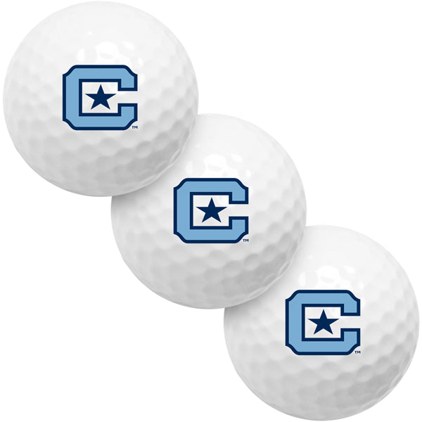 Citadel Bulldogs 3 Golf Ball Gift Pack 2-Piece Golf Balls